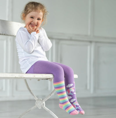 Playshoes Unisex Kinder Strumpfhose 98-104 Einhorn 2er Set, 98-104 Einhorn 2er Set