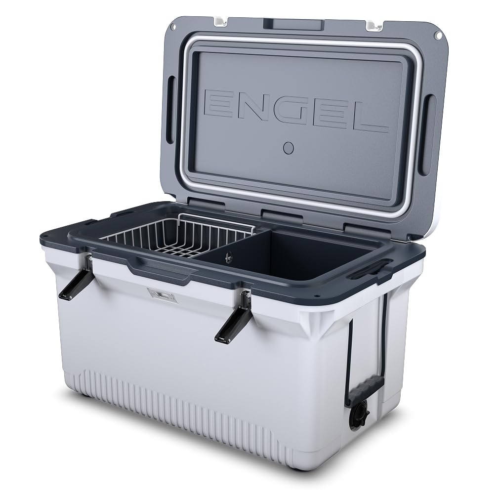 ENGEL 56,8 Liter Grosse Kühlbox - Ultra-Leicht, Tragbare, Passive Kühlbox für Camping, Picknick, Wan