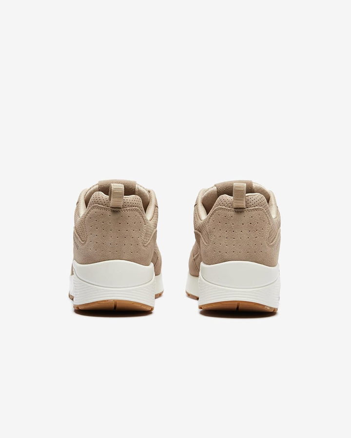 Skechers UNO Stand On Air Herren Turnschuhe 40 EU Taupe Leather Mesh Trim, 40 EU Taupe Leather Mesh