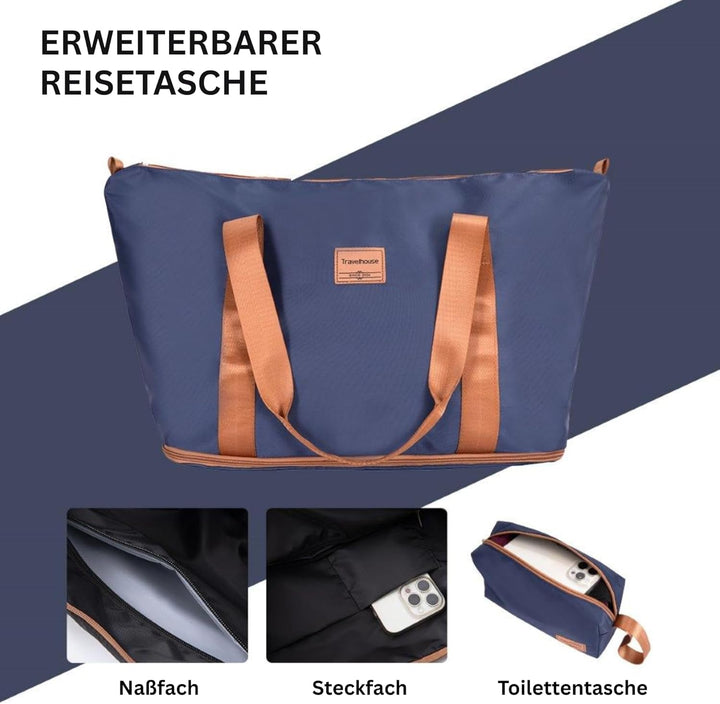 Travelhouse Kofferset Bari 6-teilig – ABS Hartschale Trolley Koffer Set mit Rollen, TSA-Schloss, Rei