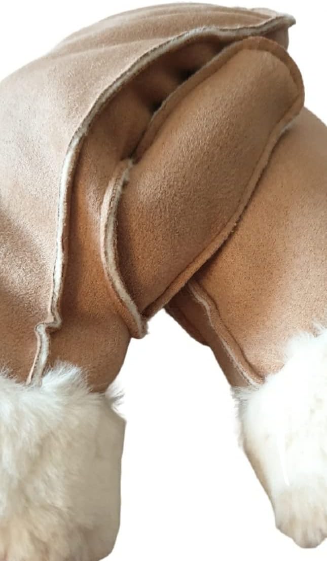 AXELENS Fäustlinge Winterhandschuhe Damen Beige, Beige