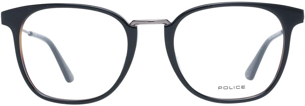 Police Unisex Vpl686510nk7 Sunglasses, Shiny Grey Top + Havana, 51