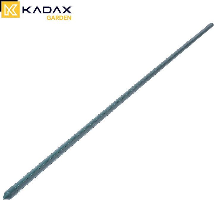 KADAX Pflanzstäbe 150 cm x 16 mm, 10er Set – Beschichteter Stahl Rankstab, Pflanzenstütze & Tomatens