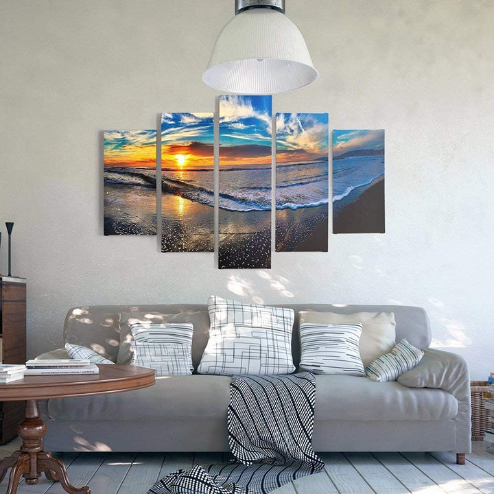 Feeby. Leinwandbild - 5 Teile - Bilder, Wand Bild, Wandbilder, Kunstdruck XXL, 5-Teilig, Typ A, 150x