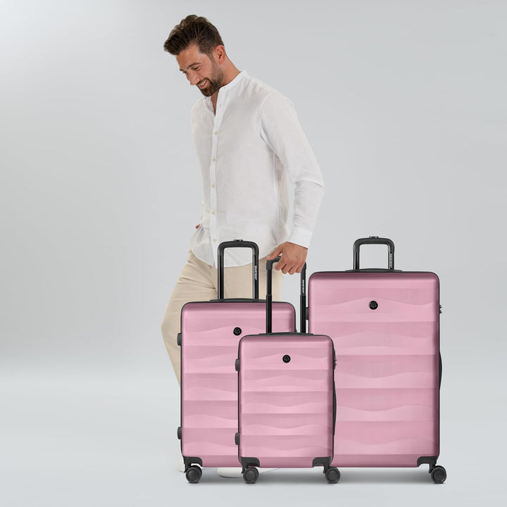 SMARTBOX Hartschalen Koffer-Set 3-teilig für Damen & Herren | leichte & stabile Reise-Trolleys aus h