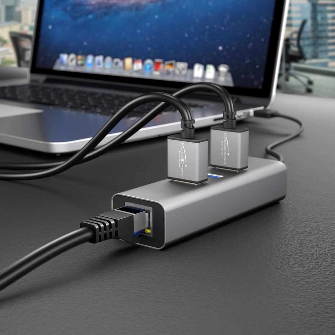 KabelDirekt Netzwerkkabel – Überträgt maximale deutsche Glasfaser-Geschwindigkeit – Netzwerk, Ethern