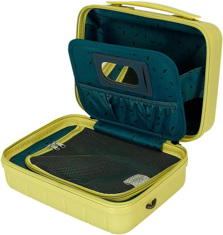 MOVOM Wood Trousse de Toilette cabine, bagage, intérieur à Deux compartiments, en ABS résistant et l