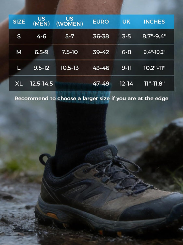 Dexshell Radsocken Hytherm Pro - Merino M Schwarz, M Schwarz