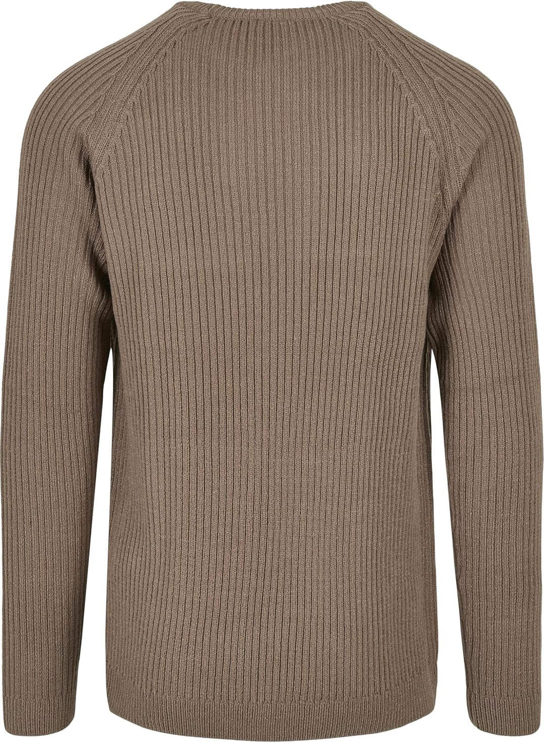 Urban Classics Herren Strickpullover mit Raglan Ärmeln, Rib-Struktur & Rundhals, nahtfreie Schultern
