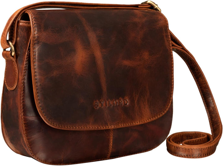 STILORD 'Savannah' Umhängetasche Damen Leder Handtasche kleine Schultertasche Crossbody Bag Ausgehta