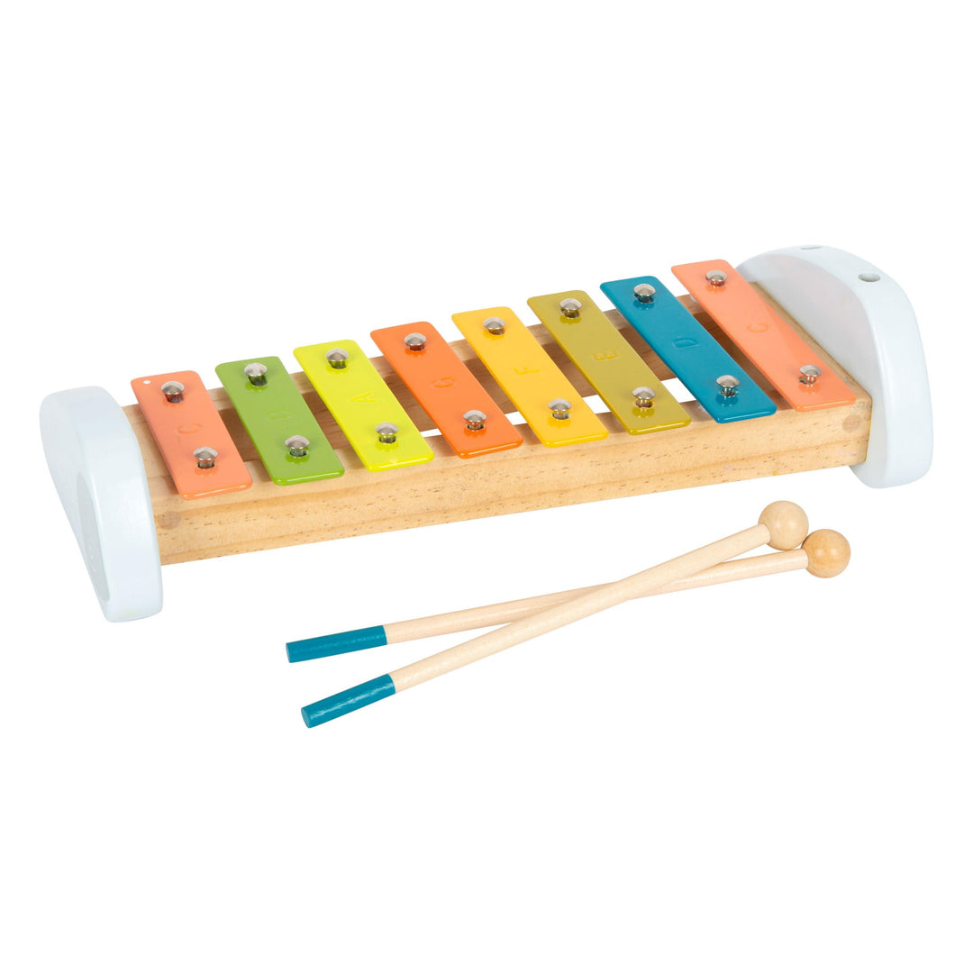 small foot Xylophon "Groovy Beats" aus Holz, Instrument für Kinder, inkl. Notenblatt, ab 18 Monaten,
