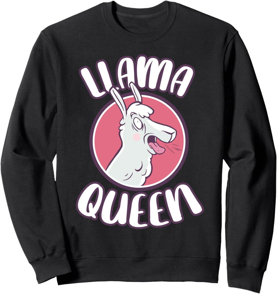 Süsses Lama und Alpaka Lustiges Lama Zoo Lamafan Lamas Sweatshirt
