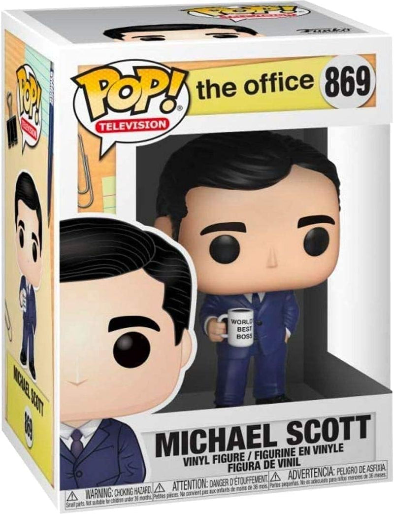 The Office – Michael Scott Funko Pop! Vinyl-Figur (gebündelt mit kompatibler Popbox-Schutzhülle)