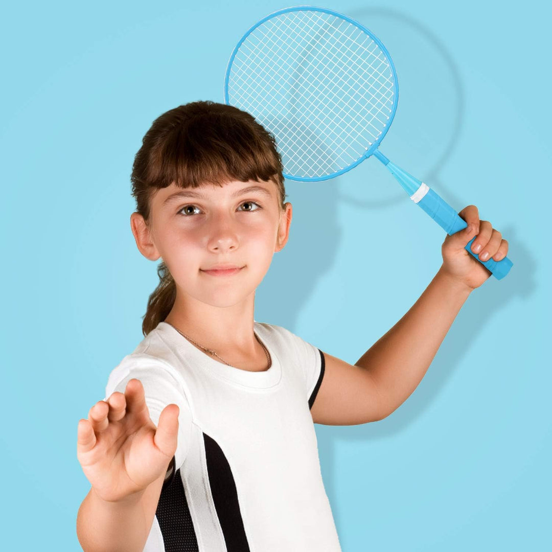 KH Federball Set Badminton Schläger Set of 2 oder 4 für Erwachsene Kinder, Schläger, Federbälle und