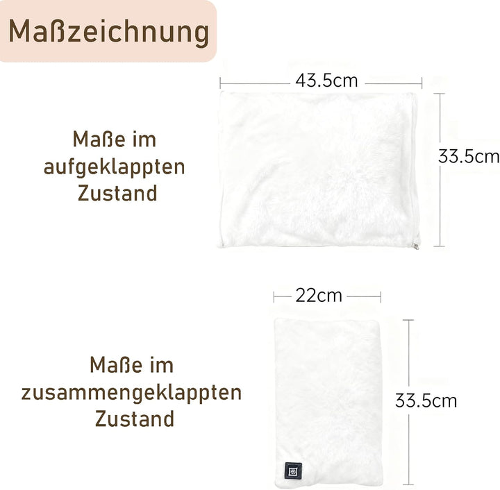 Handwärmer Elektrisch, Beheizbare Handschuhe mit 10000mAh Akku, Taschenwärmer wiederverwendbar 3 Hei