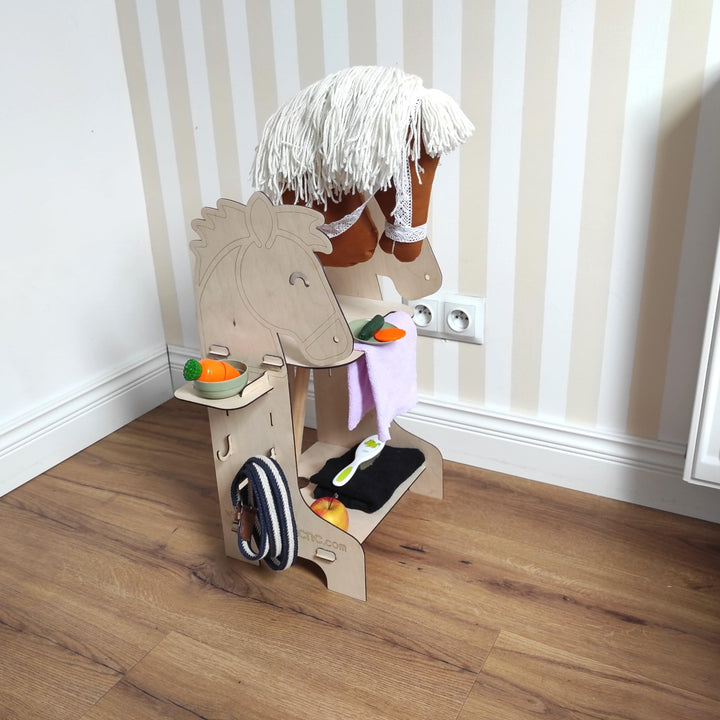 Hobby Horse Stall, Holzstall, Pferde Stall, Hobby Horse Ständer