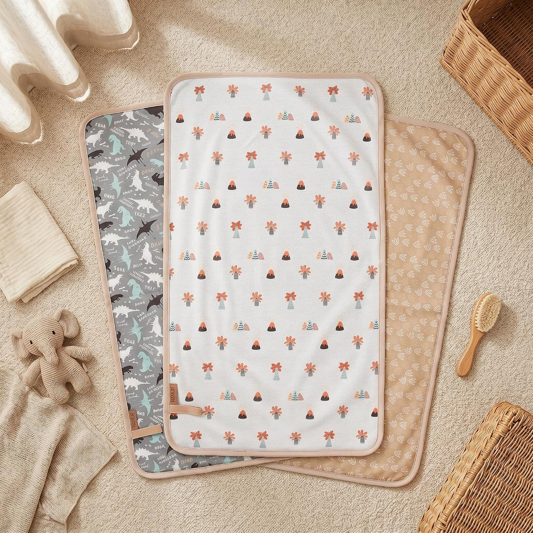 Hamur Home Tragbare Wickelunterlage Wasserdichte 40 x 70 cm 3er Set, Wiederverwendbare Baby Wickelau