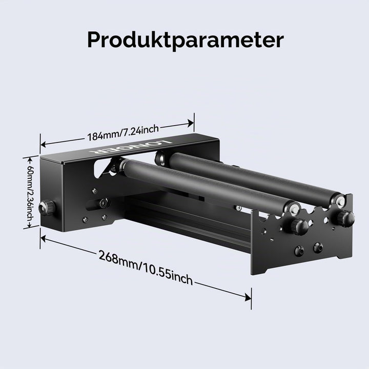 LONGER Lasergravur-Rotationswalze, 360° Y-Achse Rotationswalze für Lasergravur – Gravur zylindrische