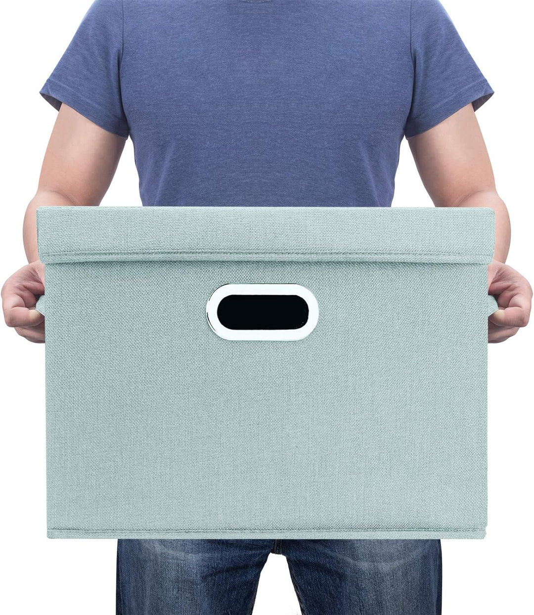 TYEERS Aufbewahrungsbox mit Deckel Gross, Stoff, Faltbare, Waschbare, Kisten Aufbewahrung mit Deckel