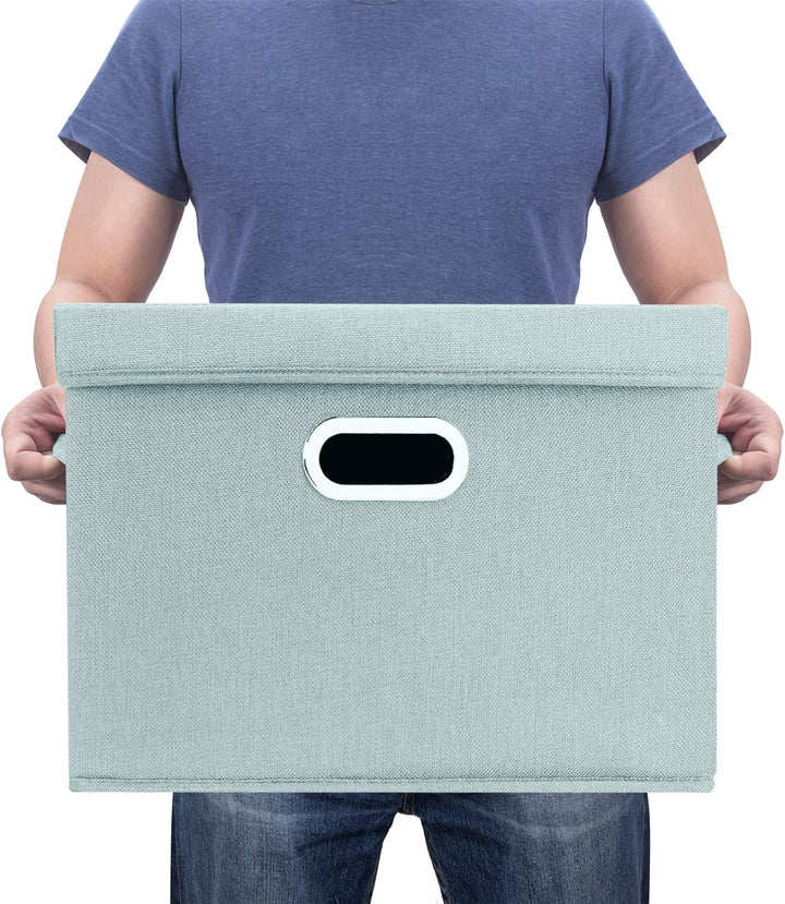 TYEERS Aufbewahrungsbox mit Deckel Gross, Stoff, Faltbare, Waschbare, Kisten Aufbewahrung mit Deckel