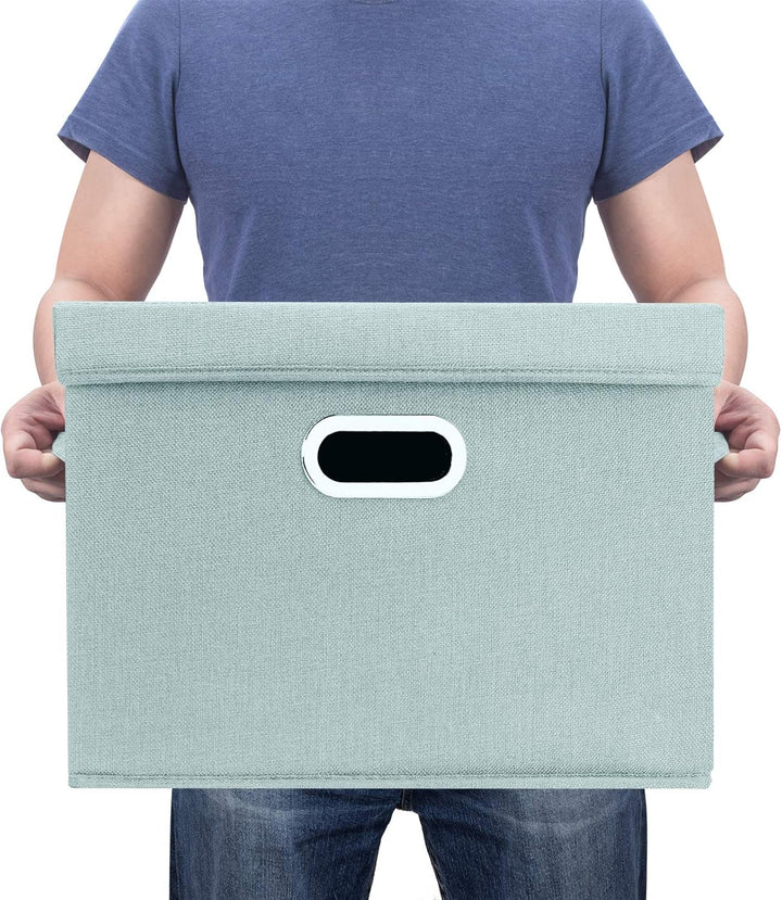 TYEERS Aufbewahrungsbox mit Deckel Gross, Stoff, Faltbare, Waschbare, Kisten Aufbewahrung mit Deckel