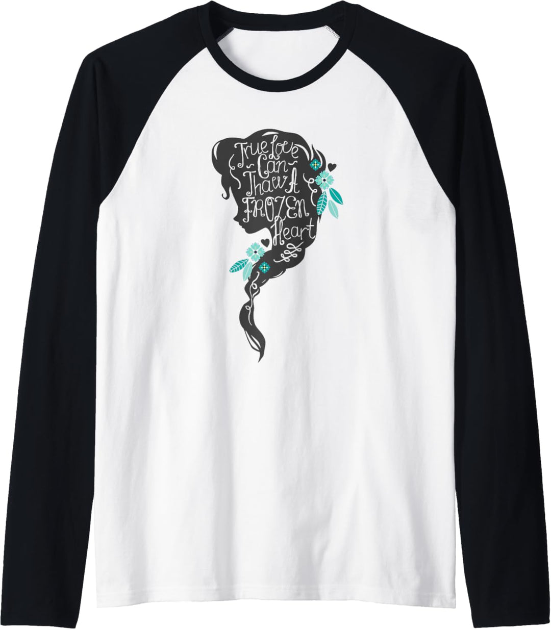Disney Frozen Elsa Head Profile Love Thaws Raglan