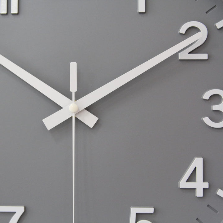 HZDHCLH 30cm Lautlos Wanduhr Schleichende Sekunde mit Arabisch Ziffer ohne Ticken für Dekoration Woh