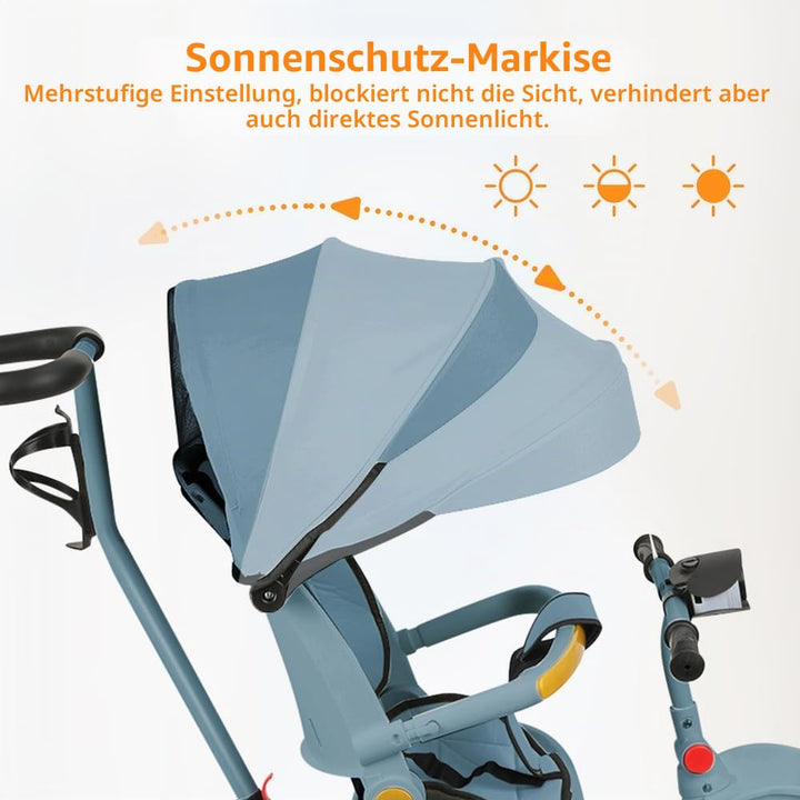 Kinderwagen, leicht und kompakt, von 0 Monaten bis 4 Jahren, maximale Tragfähigkeit von 25 kg, zusam