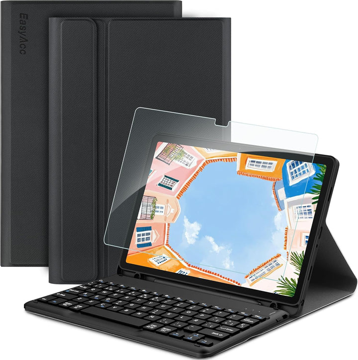 EasyAcc Tastatur Hülle Kompatibel mit Samsung Galaxy Tab А9+ 2023 SM-X210/X215/X216 11 Zoll mit Schu
