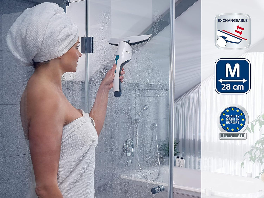 Leifheit Bad-Düse Nemo, Zubehör für Fenstersauger Nemo, hygienische Reinigung von Hellen Fliesen und