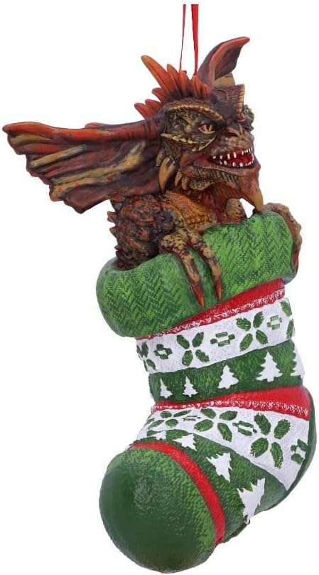 Nemesis Now Gremlins Mohawk im Strumpf zum Aufhängen, festlich, dekorativ, grün, 12 cm B5591T1 One S