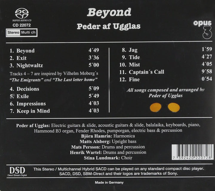 Beyond, Audio-CD
