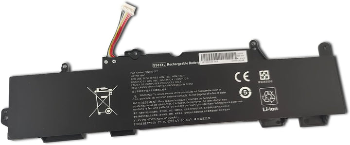 FengWings® SS03XL 933321-855 SS03 Akku 11.4V 47Wh, Eratz für HP EliteBook 730 735 740 745 830 840 84