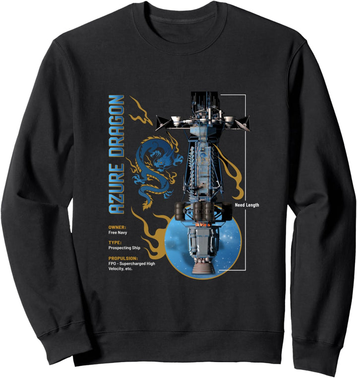 Azurblauer Drache Sweatshirt