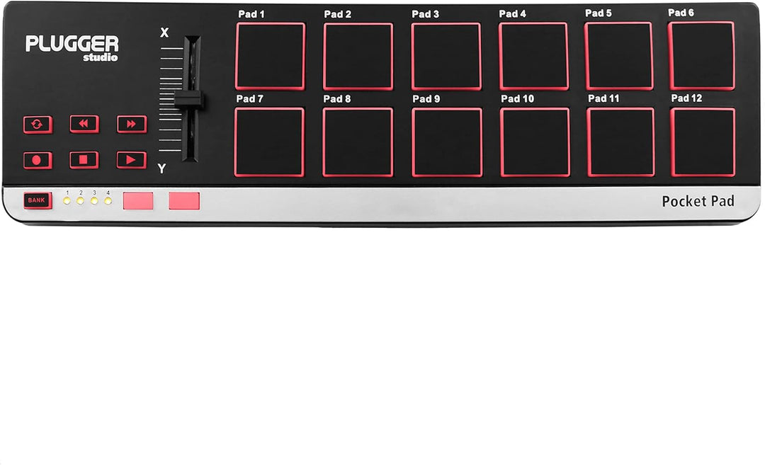USB-Midi-Steuergerät mit 12 Plugger Studio Pocket PAD