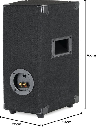 McGrey Paar TP-8 Lautsprecher Boxen (2 Stück DJ- und Partyboxen, 8" Woofer, 300W, Passiv, 2-Wege Sys