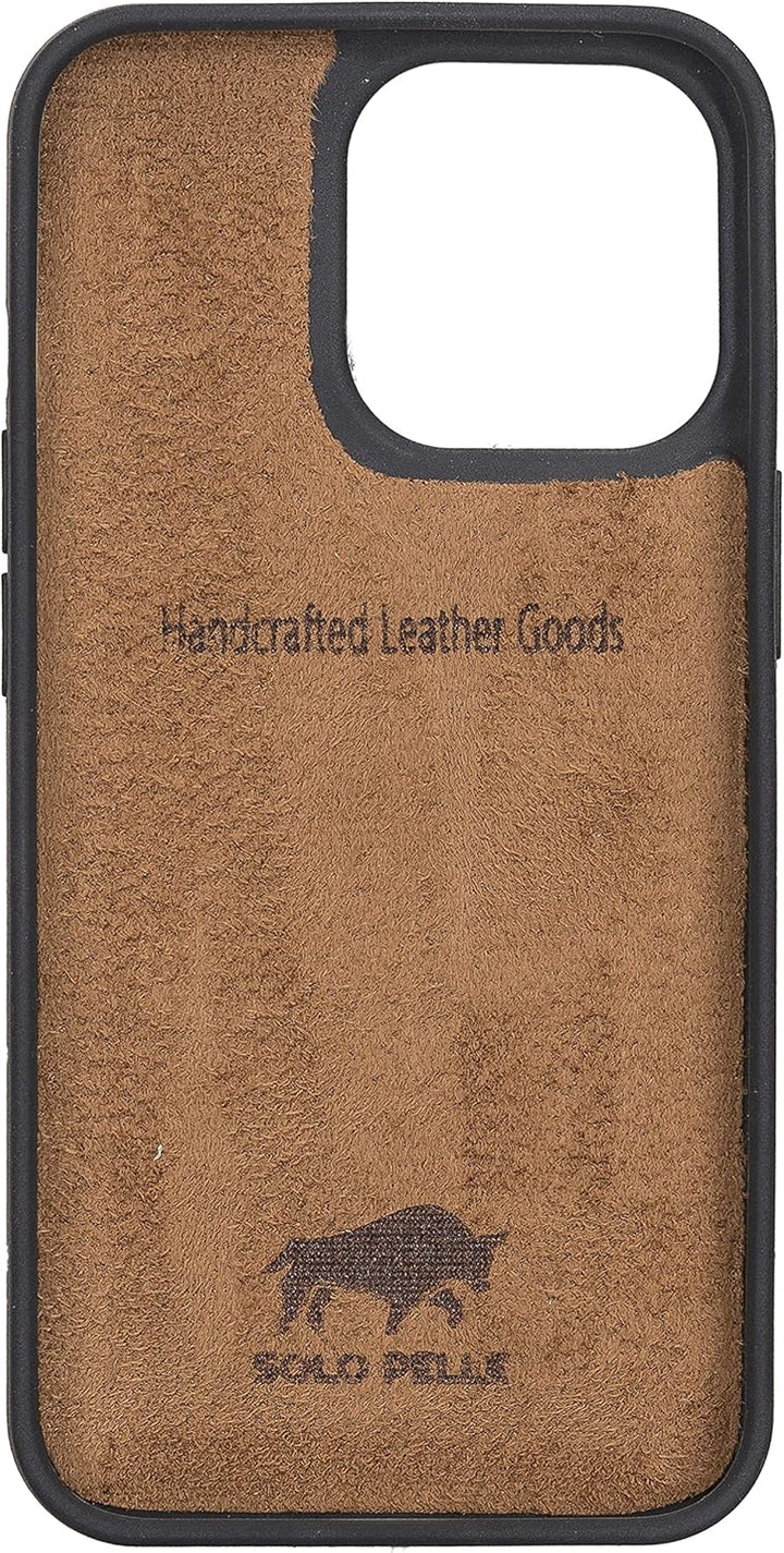 Solo Pelle Lederhülle für das iPhone 13 Pro in 6.1 Zoll Stanford Case Leder Hülle Ledertasche Backco