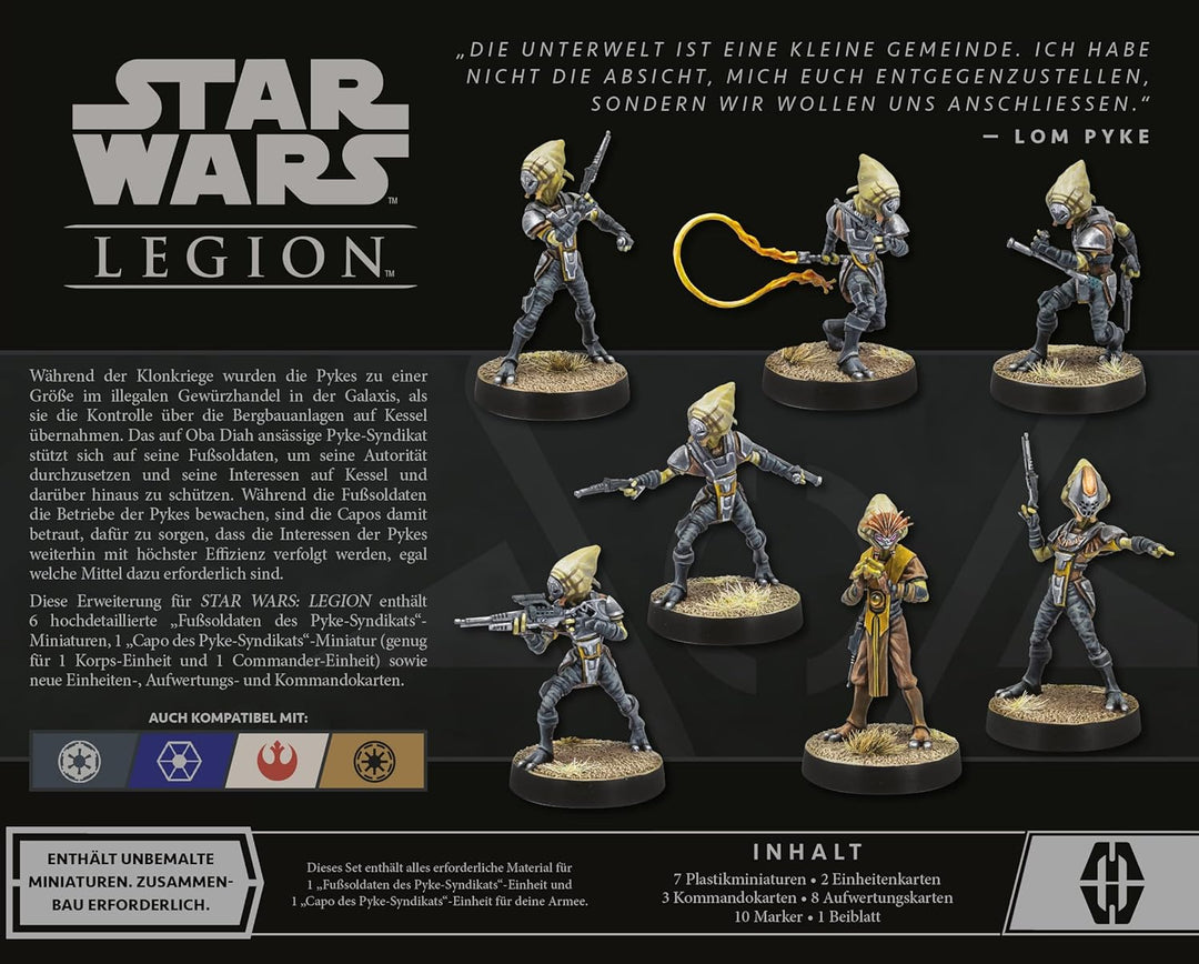 Atomic Mass Games | Star Wars: Legion – Fusssoldaten des Pyke-Syndikats | Einheit-Erweiterung | Tabl