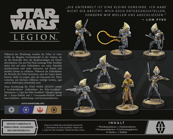 Atomic Mass Games | Star Wars: Legion – Fusssoldaten des Pyke-Syndikats | Einheit-Erweiterung | Tabl