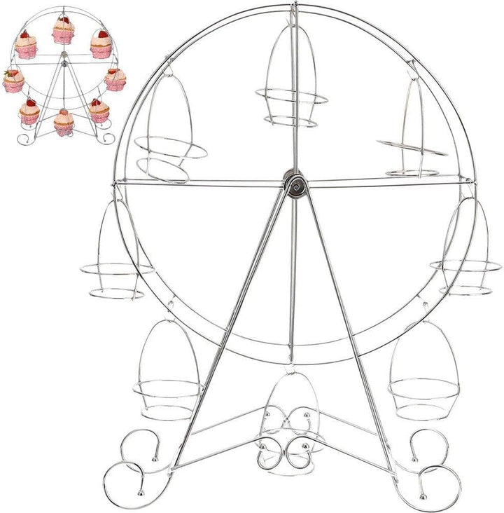 Riesenrad-Cupcake-Halter, Metall-Dessert-präsentationsständer, Leicht Zu Reinigendes, Drehbares Disp