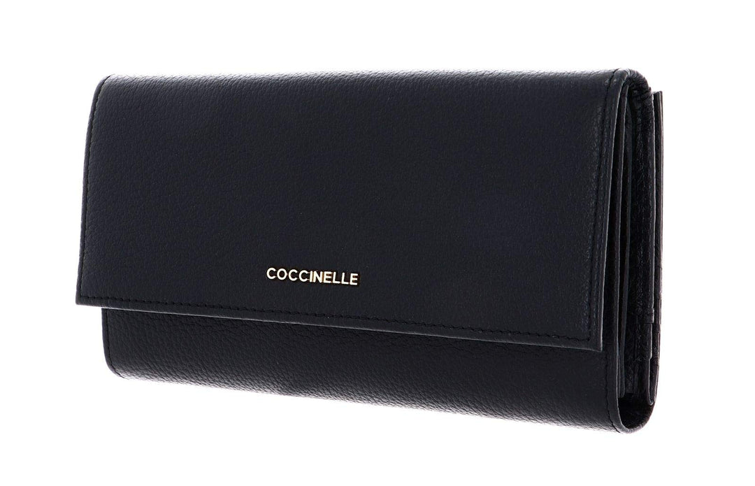 Coccinelle Metallic Soft Wallet Noir