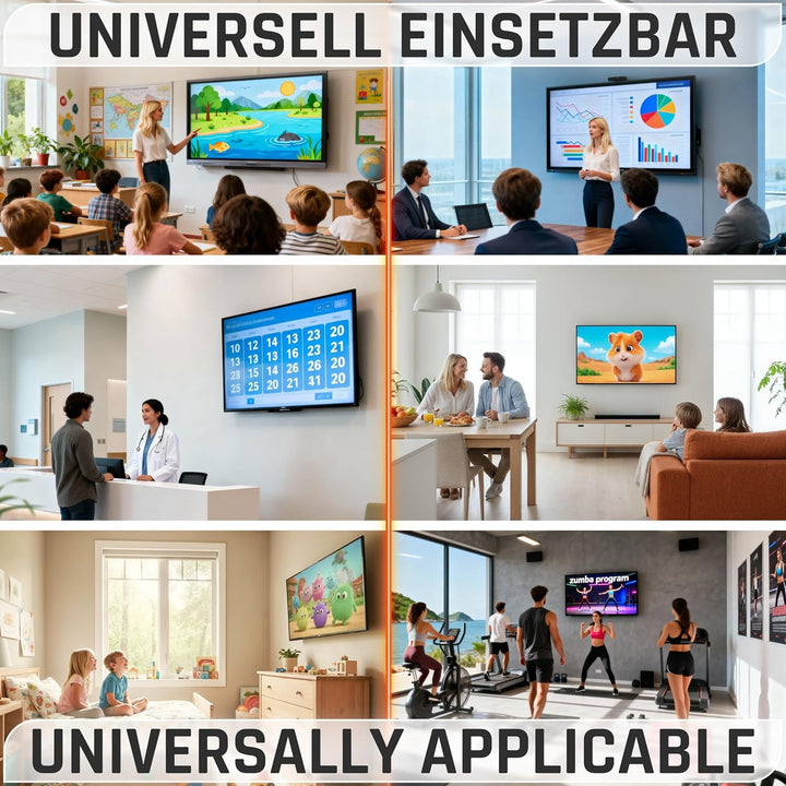 RICOO TV Wandhalterung Fernseher Halterung Neigbar Flach Ultra Slim für 32-65 Zoll R09 RICOO Wandhal