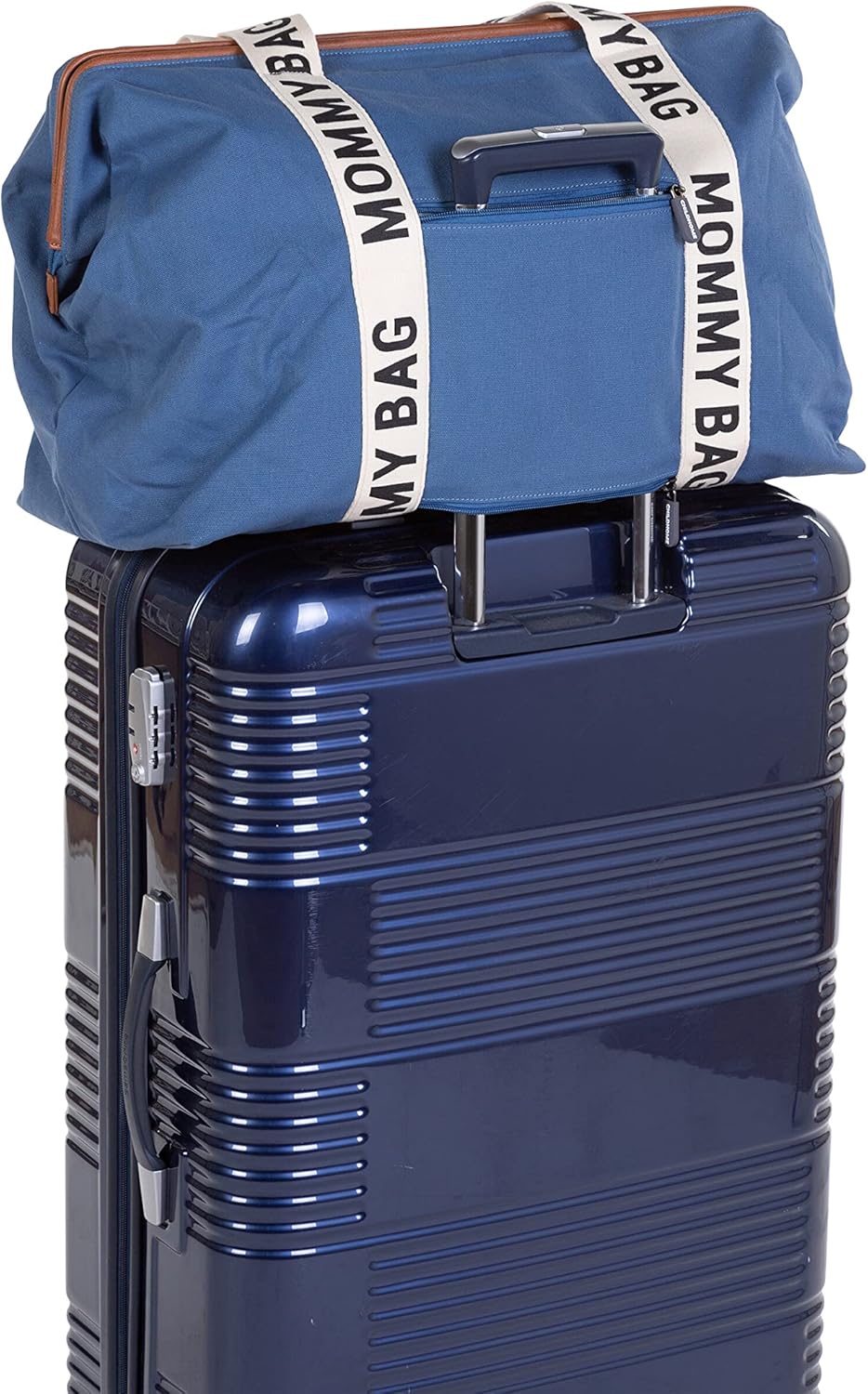 CHILDHOME, Mommy Bag, Wickeltasche, Mutterschaft, Reisetasche Indigoblau Mommy Bag Signature, Indigo