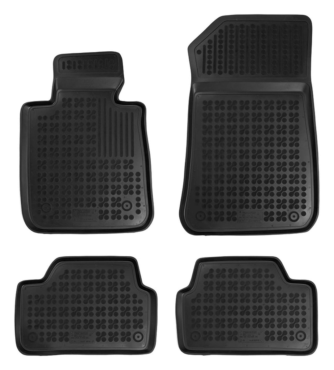 AZUGA Hohe Gummi Fussmatten passend für BMW 1er ab 2004-9/2011 E81/E87 (3-/5-türer)/ab 2011-8/2018 (