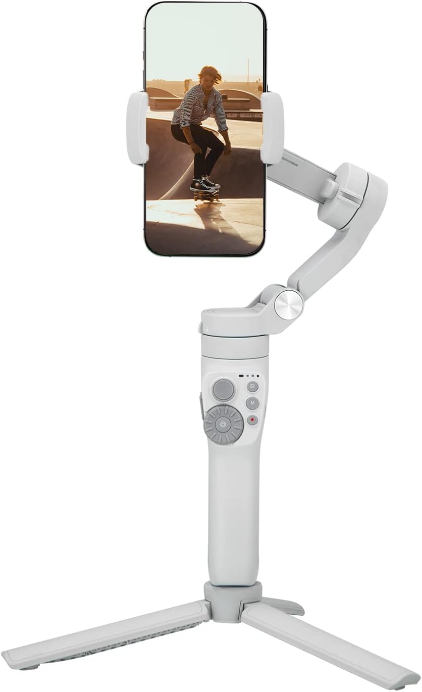 Feiyu Vimble 3SE [Offiziell] Smartphone Gimbal für iPhone und Android, 3-Achsen Handy Stabilisator,