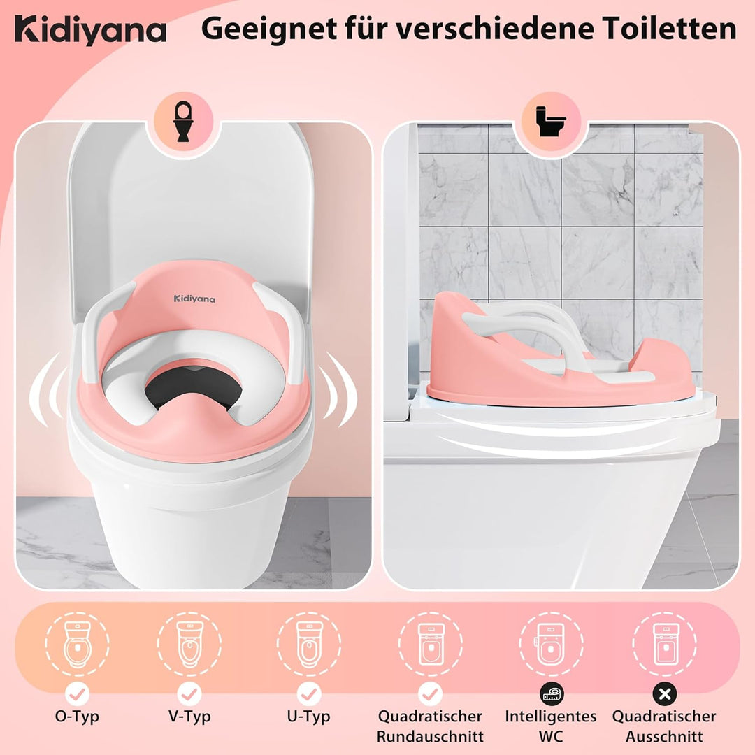 Toilettenaufsatz für Kinder, Kinder Toilettensitz mit weichem, abnehmbarem Sitzpolster, rutschfester