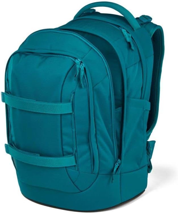 Satch pack Schulrucksack Set 2tlg. inkl. Schlamperbox (Deep Petrol), Deep Petrol