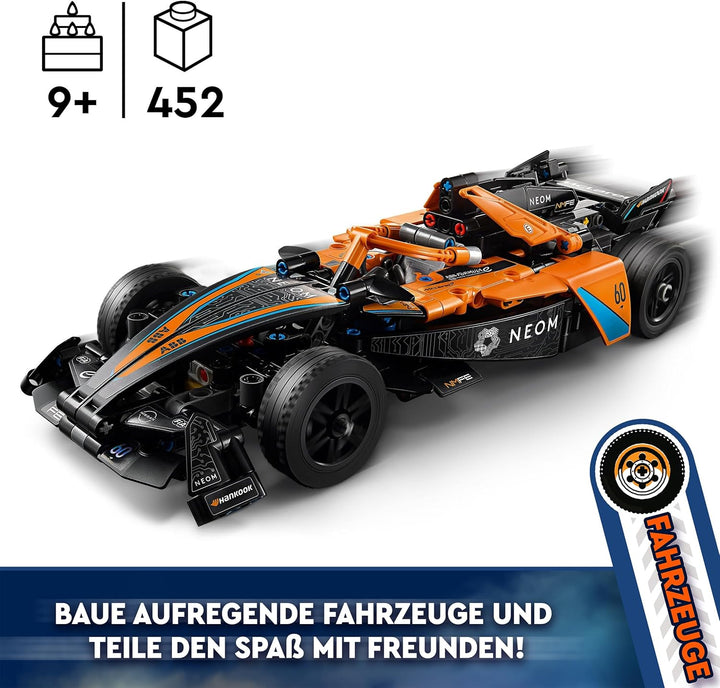 LEGO Technic NEOM McLaren Formula E Race Car, Rennwagen Spielzeug für Kinder ab 9 Jahren, Jungen und