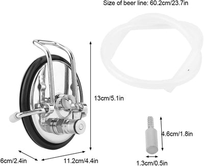 Home Brew Cornelius Keg Deckel Karbonisierung Kit mit 0,5 Mikron Diffusionssteindichtung für Corneli