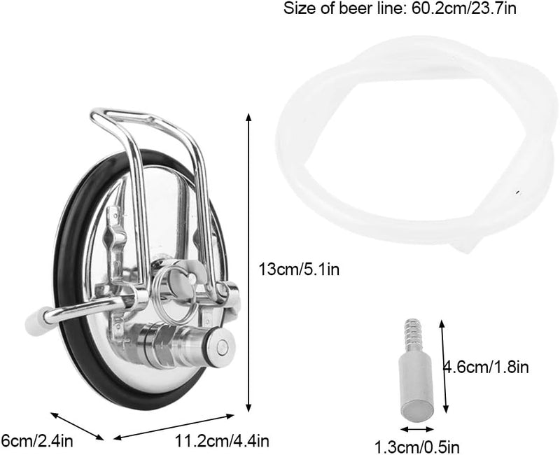 Home Brew Cornelius Keg Deckel Karbonisierung Kit mit 0,5 Mikron Diffusionssteindichtung für Corneli